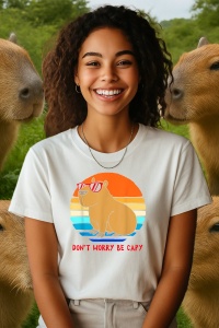 Tricou dama CapyBara - Be capy - Img 2