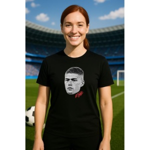 Tricou Dama cu fotbalistul Artem Dovbyk-Girona FC din bumbac 100% - Img 5