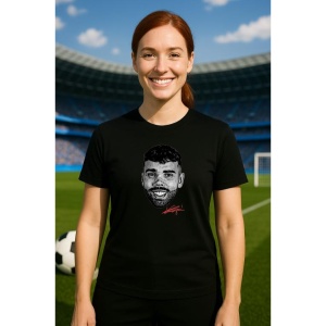 Tricou Dama cu fotbalistul David Raya-Arsenal FC din bumbac 100% - Img 6