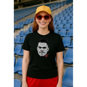 Tricou Dama cu fotbalistul Ederson Moraes-Manchester City din bumbac 100% - Img 3