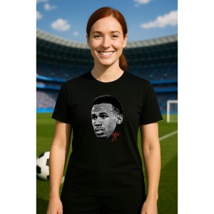 Tricou Dama cu fotbalistul Gabriel Magalhues-Arsenal FC din bumbac 100% - Img 9