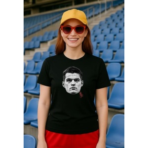 Tricou Dama cu fotbalistul Granit Xhaka-Bayer Leverkusen din bumbac 100% - Img 3