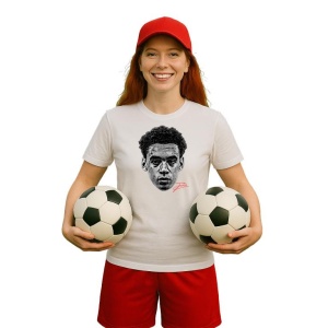 Tricou Dama cu fotbalistul Jamal Musiala Bayern Munchen din bumbac 100% - Img 8
