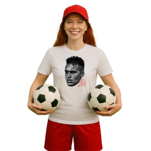 Tricou Dama cu fotbalistul Lautaro Martinez Inter Milano din bumbac 100% - Img 12