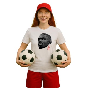 Tricou Dama cu fotbalistul Marcus Thuram-Inter Milano din bumbac 100% - Img 8