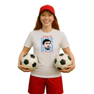 Tricou Dama cu fotbalistul Rben Santos Gato Alves Dias-Manchester City din bumbac 100% - Img 6