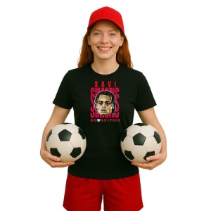 Tricou Dama cu fotbalistul Xavi Quentin Shay Simons-RB din bumbac 100% - Img 5