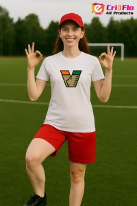 Tricou dama cu logo stema Venezia FC Italia , din bumbac 100% - Img 7