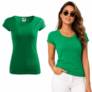 Tricou Damă din Bumbac 100% – Cambrat, Decolteu Rotund, Mâneci Scurte | 25 de Culori - Img 26