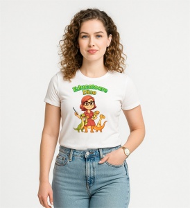 Tricou dama Educatoare Dino