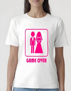 Tricou dama - GAME OVER ROZ