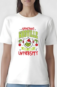 Tricou dama - Grinchmas University - Crăciun, modă, stil, cadouri, sărbători, festiv
