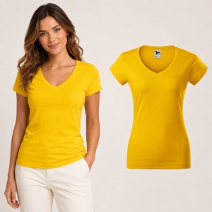 Tricou damă Malfini 162 Fit V-Neck, guler în V, 100% bumbac, 180 g/m², croială cambrată, 13 culori - Img 10