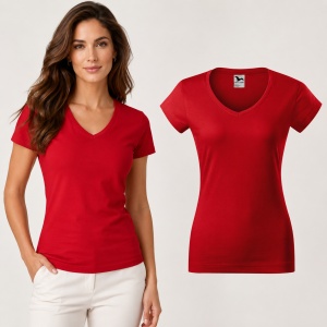 Tricou damă Malfini 162 Fit V-Neck, guler în V, 100% bumbac, 180 g/m², croială cambrată, 13 culori - Img 20