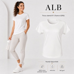 Tricou Damă Malfini Chance GRS 811 – Poliester Reciclat, Extra Dry, Croială Lejeră - Img 11