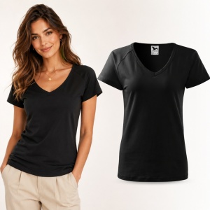 Tricou Damă Malfini Dream 128 cu Guler V – Slim Fit, 95% Bumbac, 14 Culori, XS-3XL - Img 12