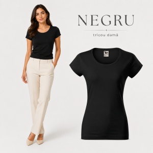 Tricou Damă Malfini Viper 161, 100% Bumbac, Single Jersey, Guler Rotund cu Decolteu Adânc, Croială Cambrată, 180 g/m², 13 Nuanțe, XS–2XL - Img 17
