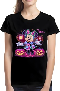 Tricou dama - NEON MINNIE - minnie, neon, moda, dama
