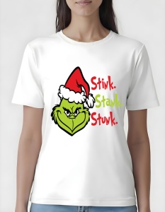 Tricou dama - STIWK, STAWK, STUNK GRINCH - Img 2