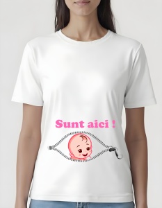 Tricou dama - SUNT AICI - FETITA