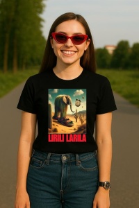 Tricou Dama Tralalero TraLaLa cu Lirili Larila Italian Brainrot Meme - Img 5