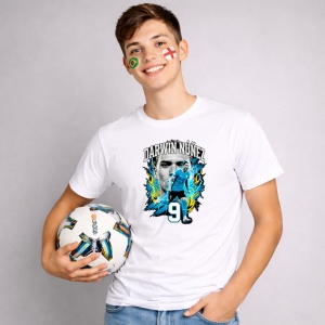 Tricou Darwin Nunez Uruguay World Cup Fifa 2026 V3, din bumbac 100%, tricou alb, Copii | Dama | Barbat - Img 2