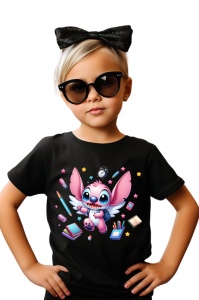 Tricou din bumbac 100% pentru copii, Angel, Back To School, scoala, educatie, joaca, personaje - Img 2