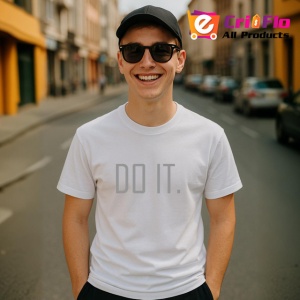 Tricou Do It Mesaj Motivational Minimalist Negru, din bumbac 100% , tricou alb pentru Copii | Dama | Barbat - Img 10