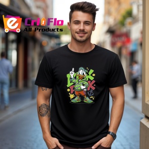 Tricou Donald Duck Mix de Atitudine Urbana Copii | Dama | Barbat, negru - Img 13