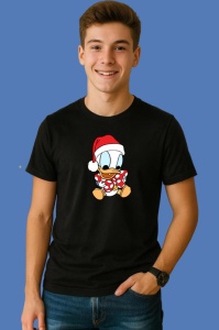 Tricou Donald Mos Craciun Vesel, din bumbac 100% Copii | Dama | Barbat