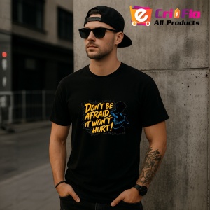 Tricou Dont Be Afraid It Wont Hurt Box, Copii | Dama | Barbat, culoare negru - Img 7