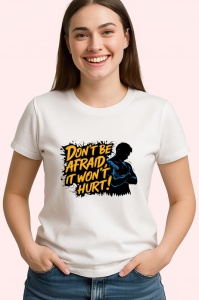 Tricou Dont Be Afraid It Wont Hurt Box, Copii | Dama | Barbat - Img 3