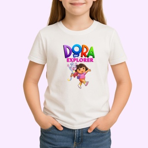 Tricou dora exploratoarea fetita curajoasa in aventuri educative alaturi de boots, Copii | Dama | Barbat - Img 3