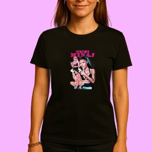 Tricou Eazy-E - Red Logo, muzica POP, Dama | Barbat | Copii, Culoare Negru - Img 3