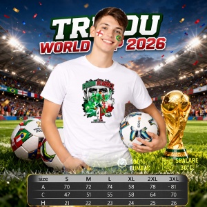 Tricou Edson Alvarez Mexico World Cup Fifa 2026, din bumbac 100%, tricou alb, Copii | Dama | Barbat - Img 6