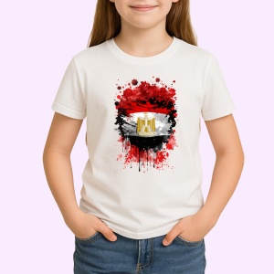 Tricou Egypt Steag Splash Art, Copii | Dama | Barbat - Img 3