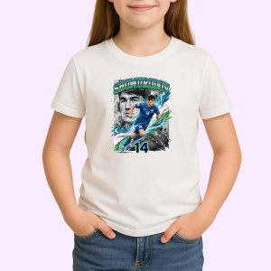 Tricou Eldor Shomurodov Uzbekistan Fotbal, din bumbac 100% , tricou alb pentru Copii | Dama | Barbat - Img 2