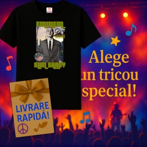 Tricou Eminem - Slim Shady GTA, muzica RAP, Dama | Barbat | Copii, Culoare Negru - Img 15