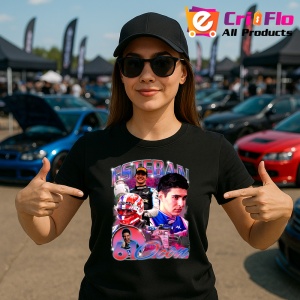 Tricou Esteban Ocon Colaj Portret Si Masina Echipa Alpin Formula 1, Copii | Dama | Barbat - Img 6