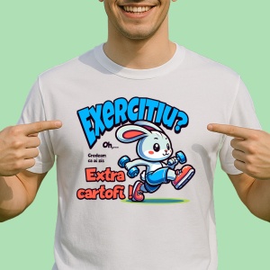 Tricou Exercitiu_ sau extra cartofi_ - Copii | Dama | Barbat