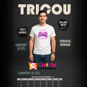 Tricou Fata gamer - Copii | Dama | Barbat - Img 10