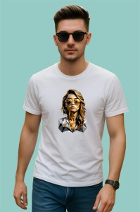 Tricou Femeie Portocalie Ochelari Poligon, Copii | Dama | Barbat - Img 2