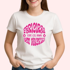 Tricou Fericirea este cel mai bun machiaj - Copii | Dama | Barbat - Img 2