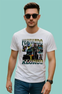 Tricou Fernando Alonso Montaj Curse Formula 1, Copii | Dama | Barbat - Img 2