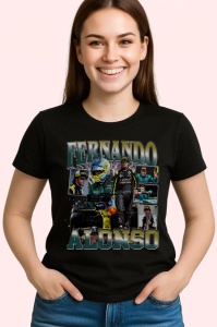 Tricou Fernando Alonso Montaj Curse Formula 1, Copii | Dama | Barbat - Img 3