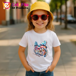 Tricou Fluture colorat realist cu detalii de insecta naturala Copii | Dama | Barbat Barbat - Img 15