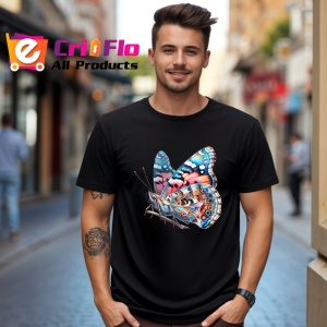 Tricou Fluture colorat realist cu detalii de insecta naturala Copii | Dama | Barbat Barbat - Img 18