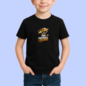 Tricou Football Legend Jucator Foarfeca V2, din bumbac 100%, tricou negru Copii | Dama | Barbat
