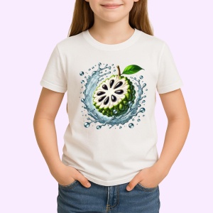 Tricou Fruct cherimoya in valuri delicate, Fructe, Copii | Dama