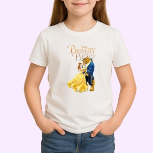 Tricou Frumoasa si bestia poveste clasica de dragoste animata Disney, Copii | Dama | Barbat